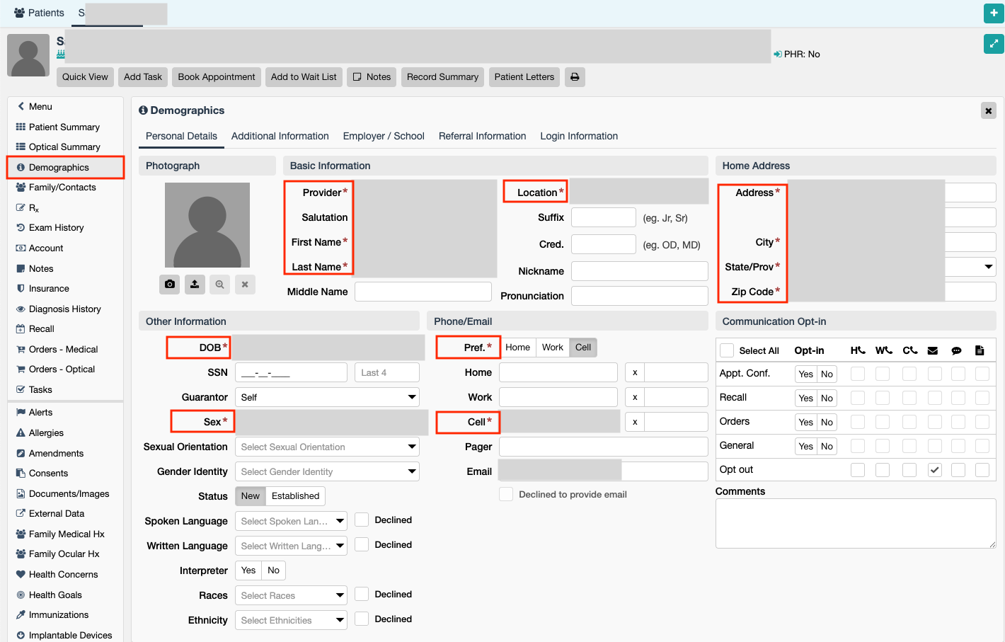 Demographics Example
